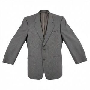 Hart Schaffner Marx Mens 44R Sport Coat Nordstrom Brown Houndstooth Pure Wool